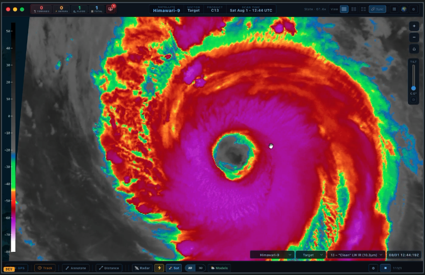 Himawari high resolution satellite